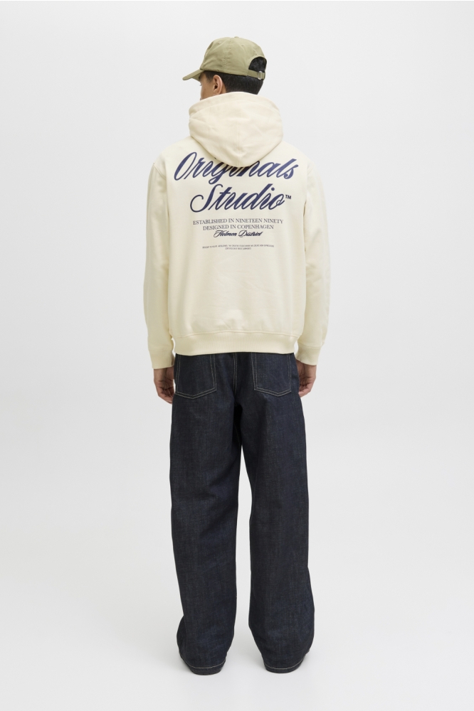 JORNORREBRO TYPO BACK SWEAT HOOD SN 12283054 Antique White